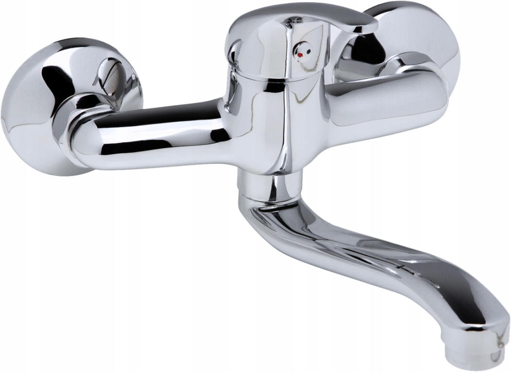 Bateria ścienna umywalkowa BATMIX BM 3203-15, wylewka 15 cm, obrotowa