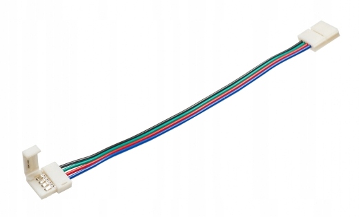 

Złącze taśmy Rgb 10mm 2-stronne przewód z zatrz.