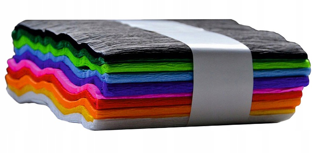 BIBUŁA MARSZCZONA ZESTAW 10 KOLORÓW KOSTKA Kod producenta 0000