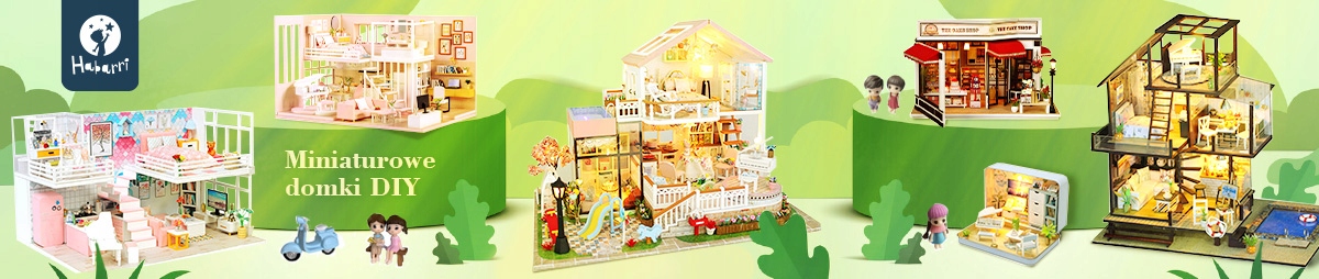 Domek DIY model POKÓJ PREZENT LED Puzzle 3D Wiek dziecka 6 lat +