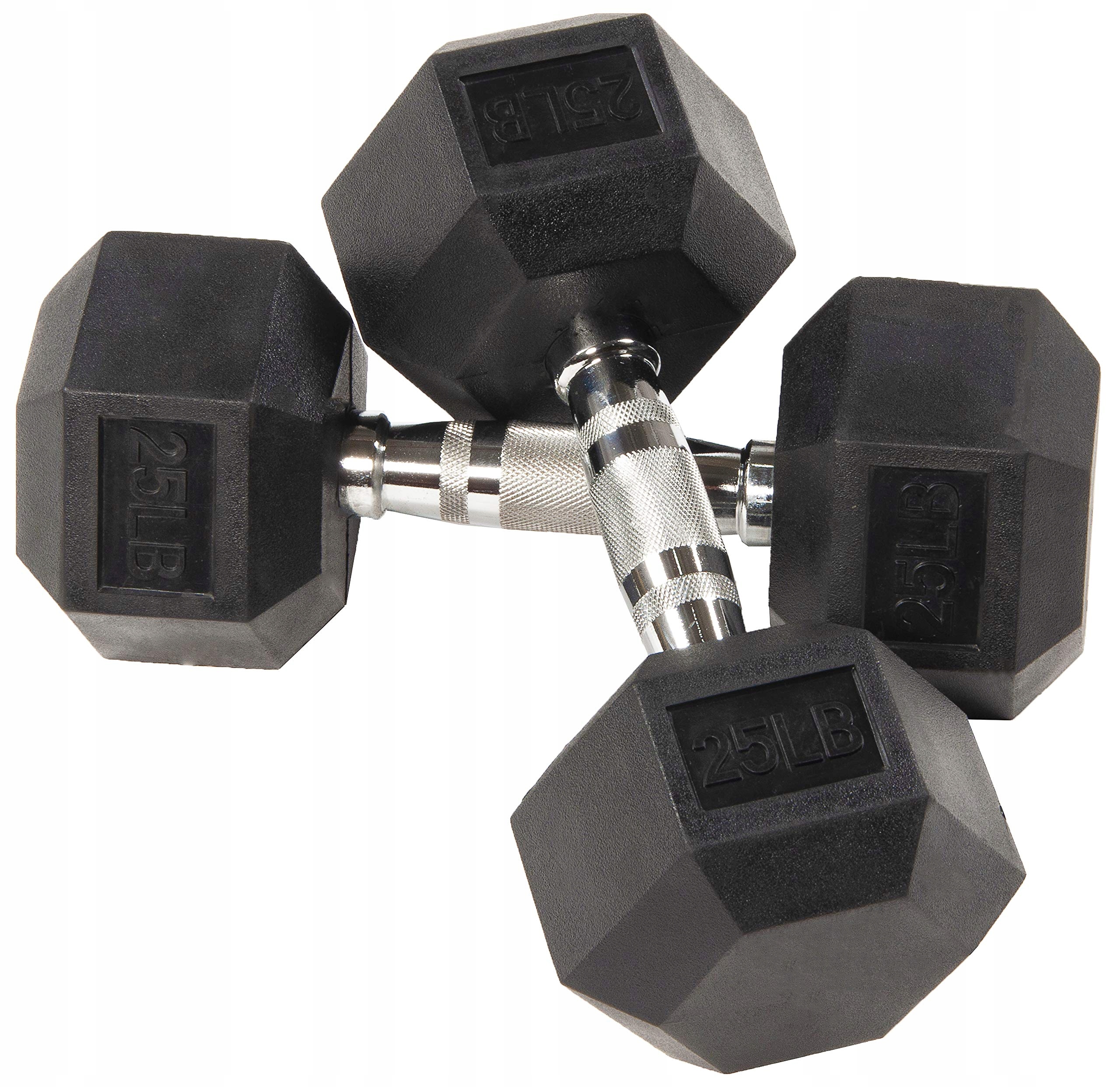 Šestihranné činky Cq Wellness v gumovém obalu BalanceFrom 2x 11.34