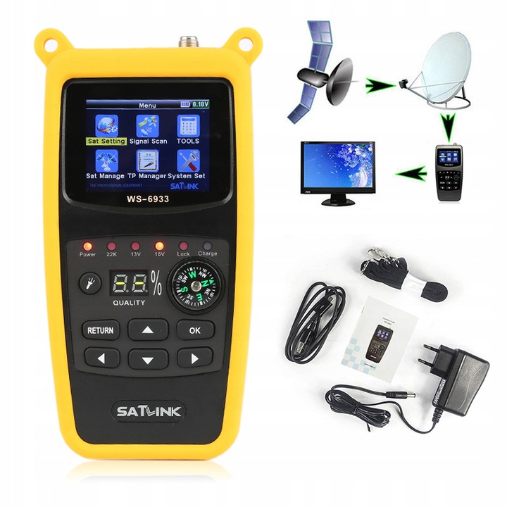 MIERNIK SATELITARNY WS-6933 DVB-S DVB-S2 Satlink Kod producenta MISSATL6933