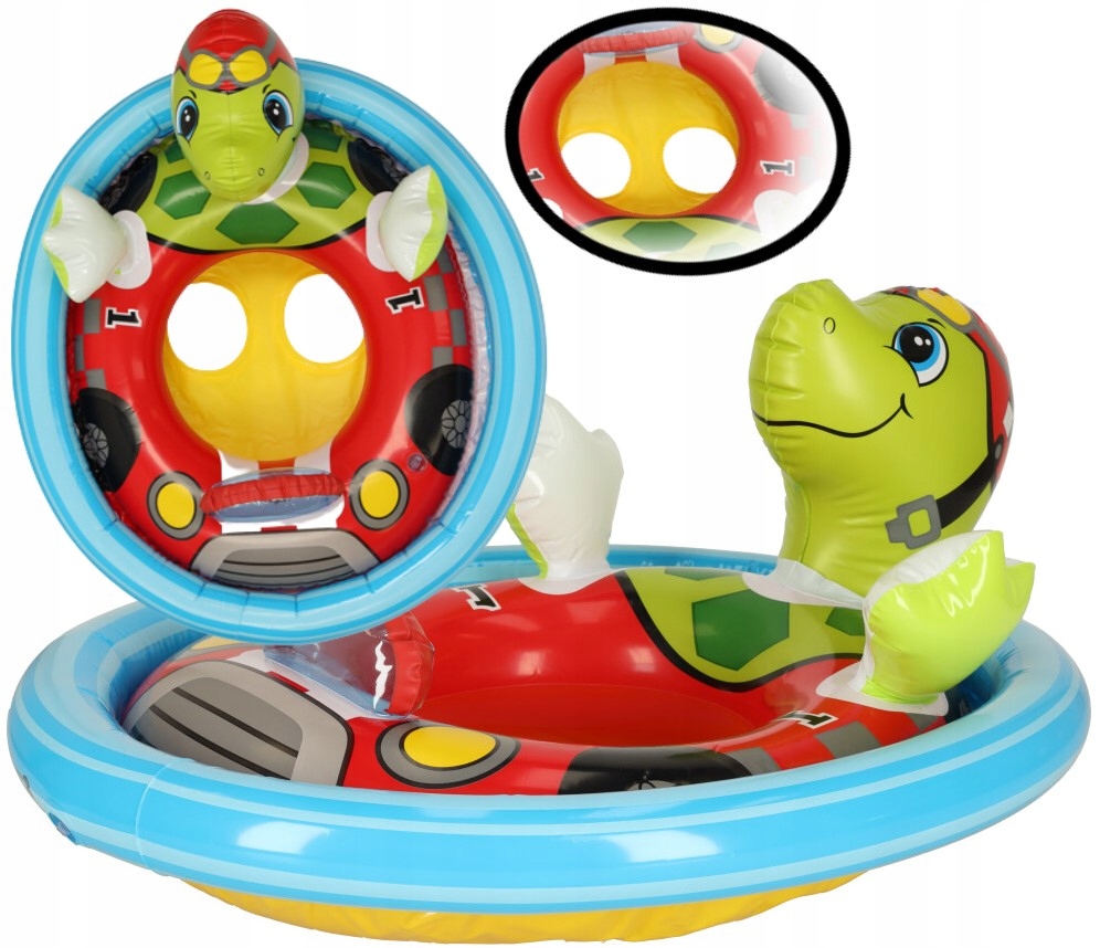 

Materac dmuchany dla dzieci Koło ratunkowe Żółw