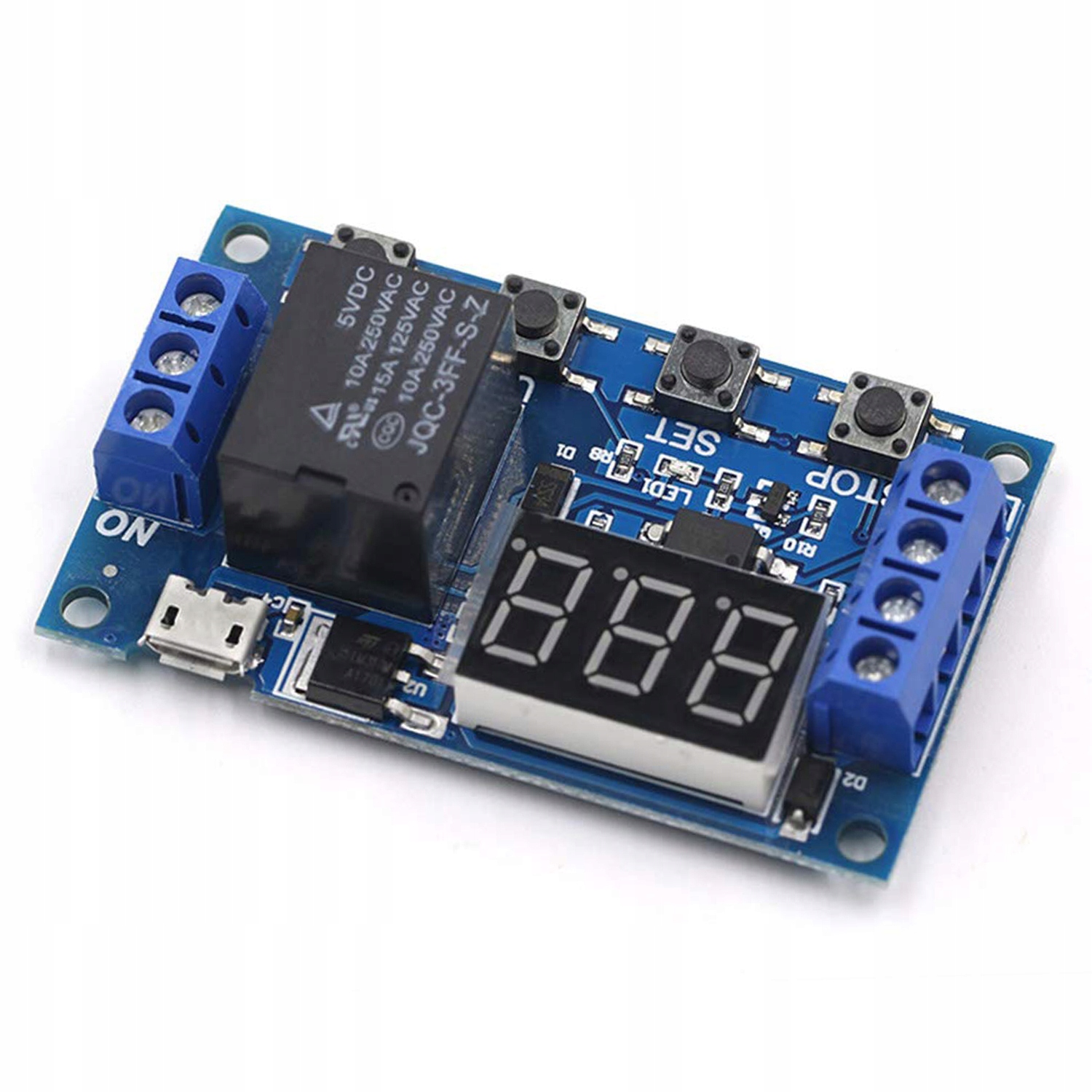 Przekaźnik czasowy z timerem opóźniaczem 9 trybów Kod producenta 1C5VRTDM