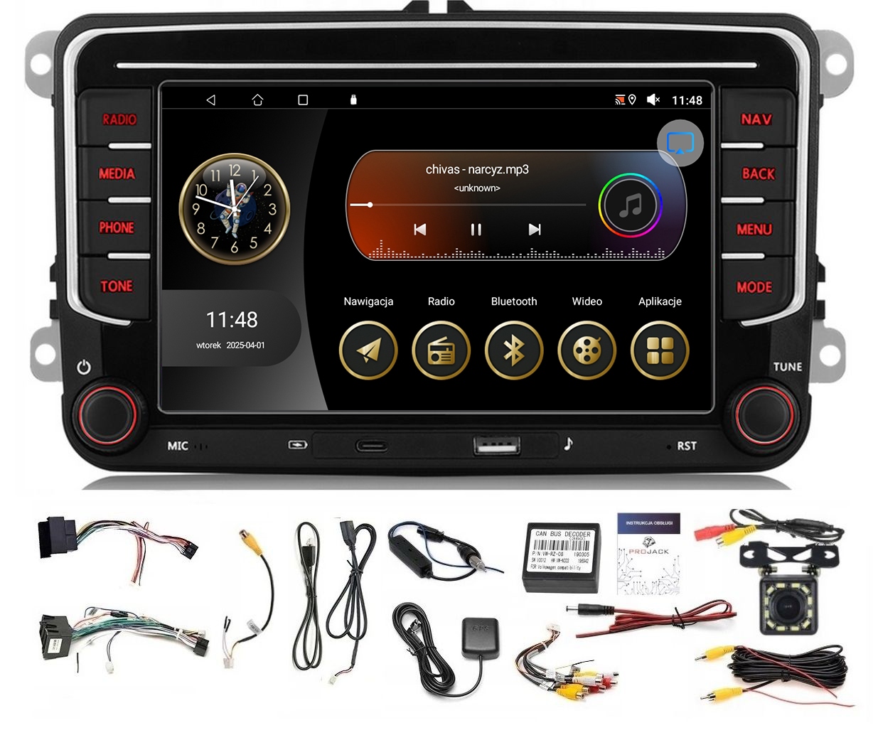 Rádio Navigácia Android Škoda Yeti 2007-2013 Wifi Carplay 6GB 128GB