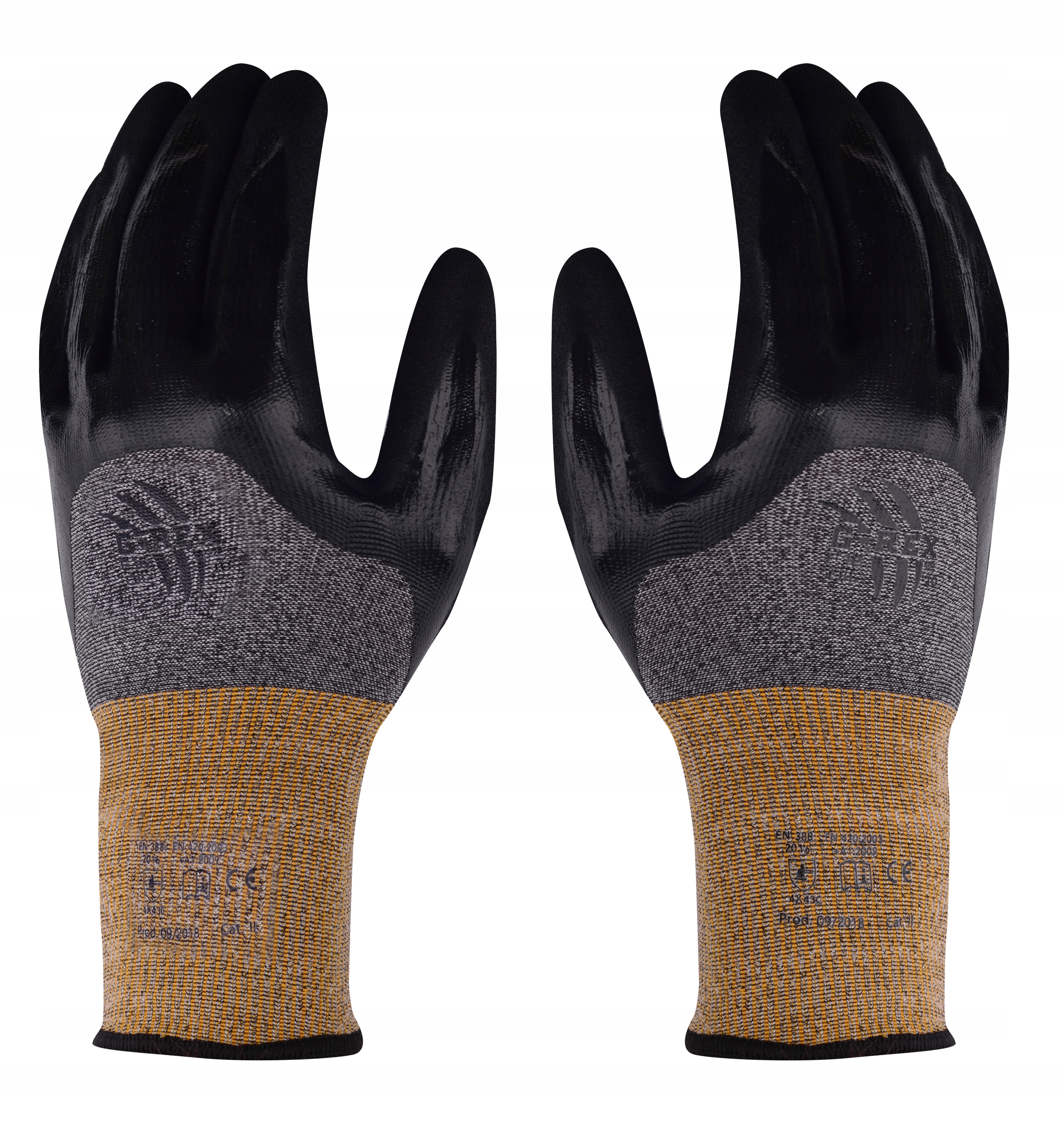 Rukavice proti proříznutí, zaolejované, jistota úchopu, Kvalita L, 12p