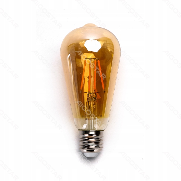 

Żarówka Led Filament E27 ST64 8W 2200K Bursztynowa