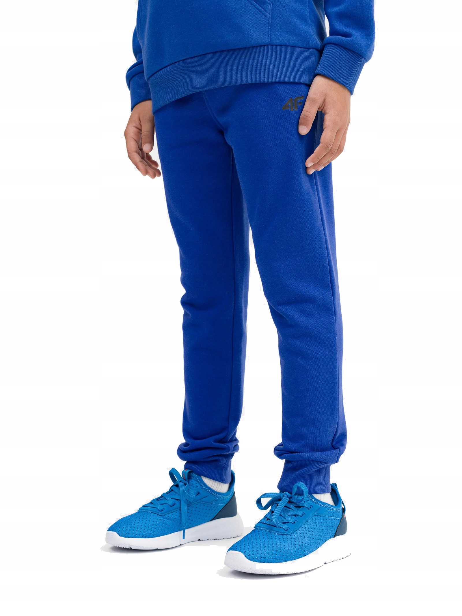 SPODNIE 4F CHŁOPIĘCE DRESOWE M131-36S r.128 BAWEŁNIANE JOGGERY