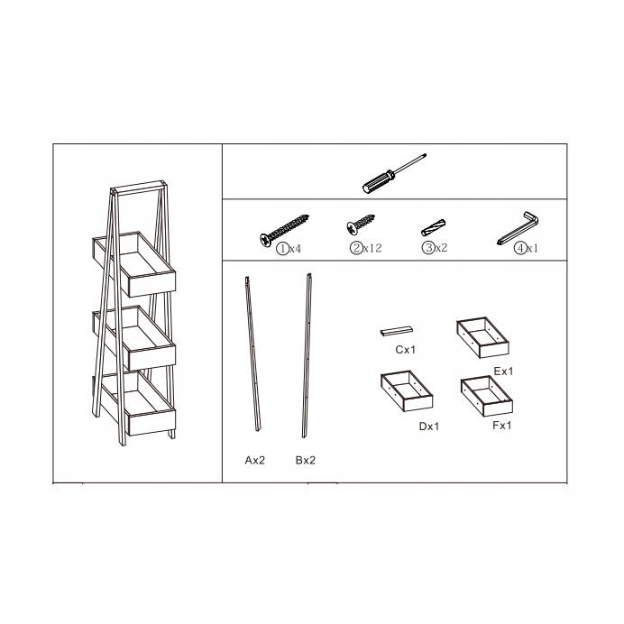 REGAŁ ŁAZIENKOWY 3X PÓŁKA SZAFKA PÓŁKI BAMBUS Materiał MDF