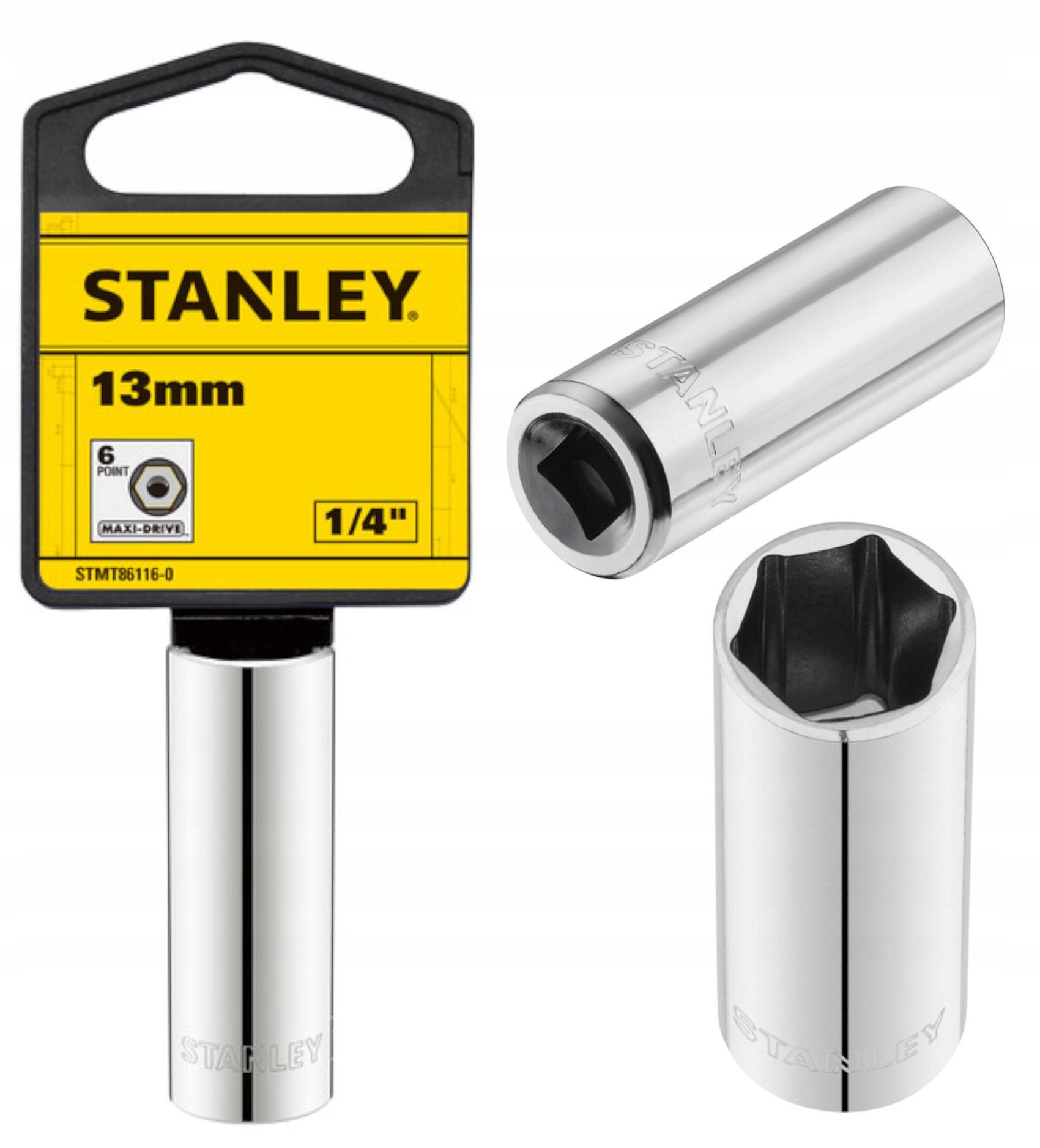 

Stanley Nasadka 1/4 Długa, 6-KĄTNA 13mm STMT86116