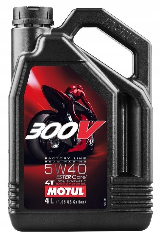 Olej Motul 5V40 4L 300V Factory Line Road Racing Ester Core Motocykle 5