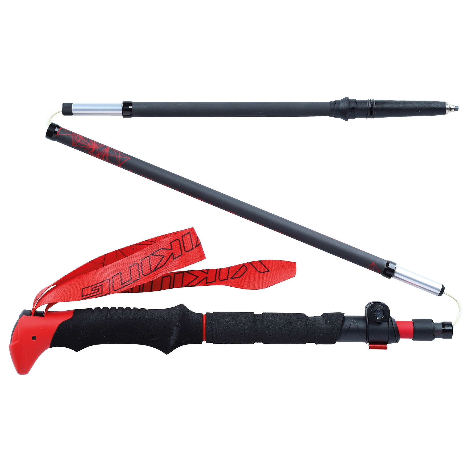 Skládací trekové hole Viking Spider Fs z uhlíkových vláken 5 sekcí