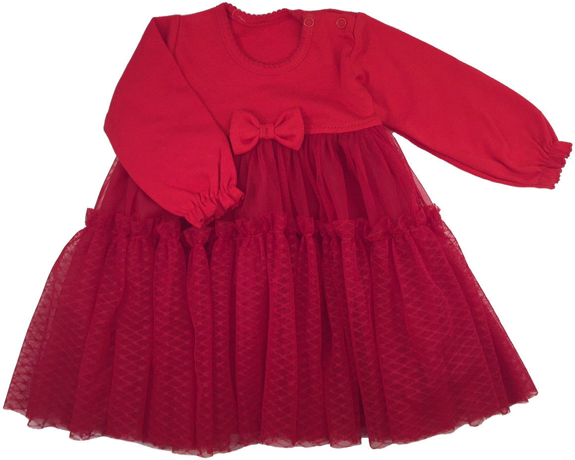 

Sukienka 80 cm 9-12 m czerwona tiulowa święta