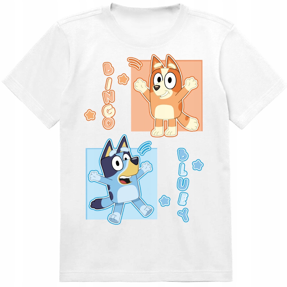 KOSZULKA DZIECIĘCA T-SHIRT DLA DZIECKA BLUEY BLUE 140 PREZENT JAKOŚĆ