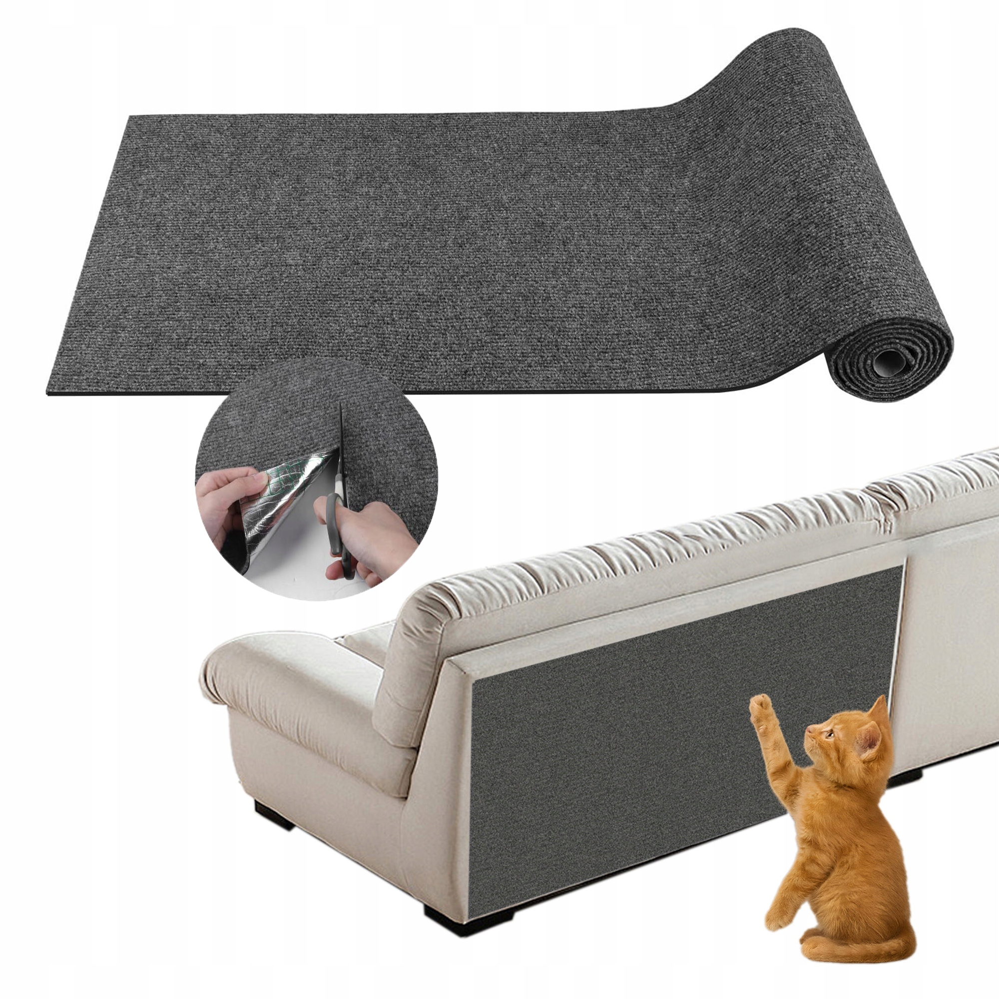 Levně Škrabací Podložka Pro Kočky Samolepicí Odolná Ochrana Pohovky 40X100