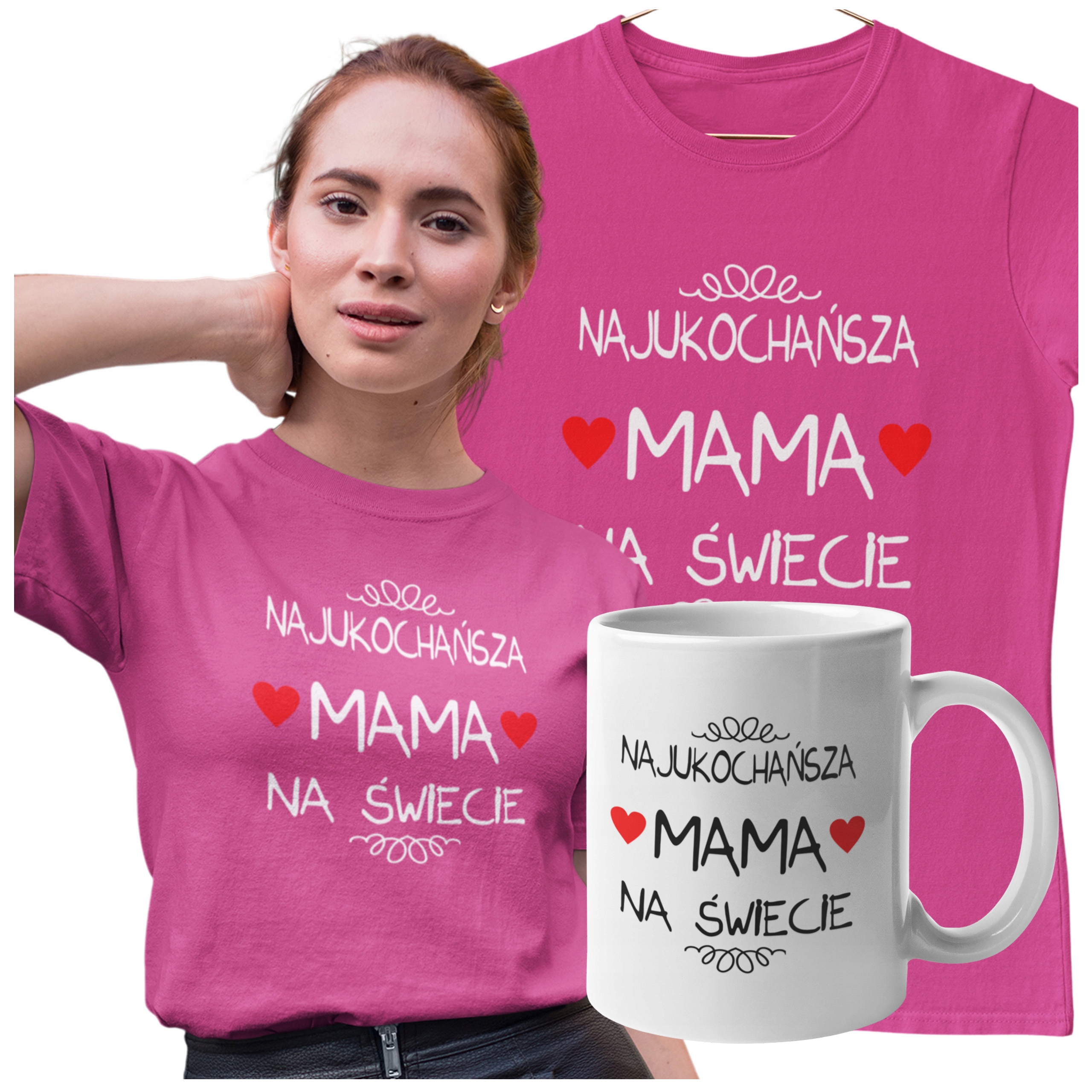 

Koszulka Dzień Mamy Najukochańsza mama na świecie