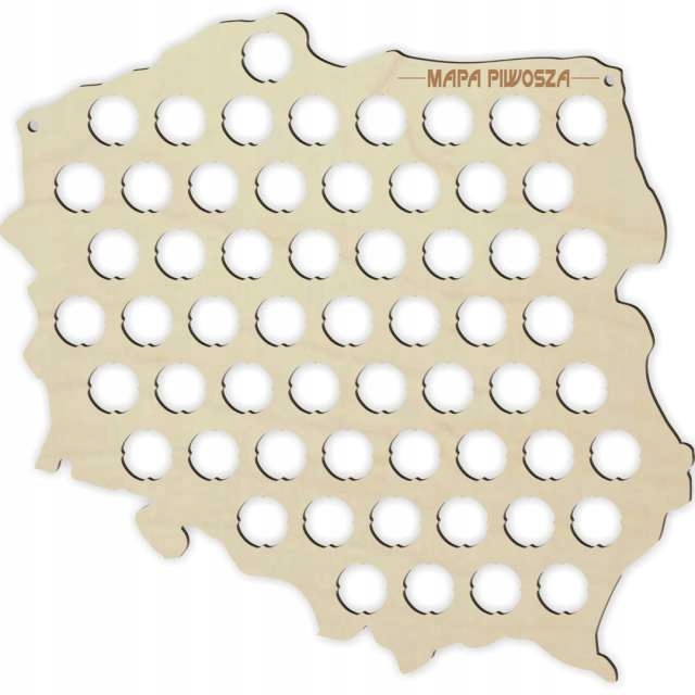 

Tablica na kapsle Mapa piwosza Polski kolekcjoner