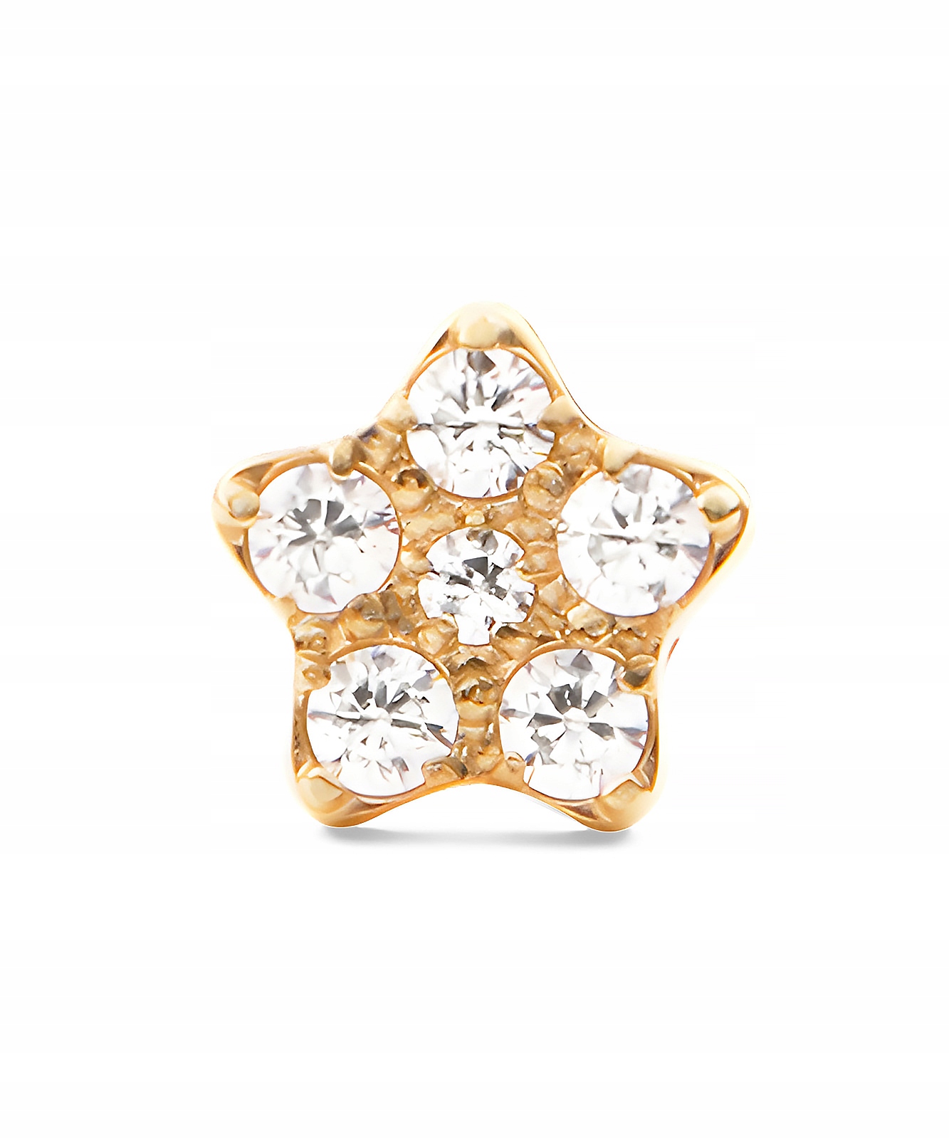 Náušnice Daniel Wellington Crystal Star Stud Gold