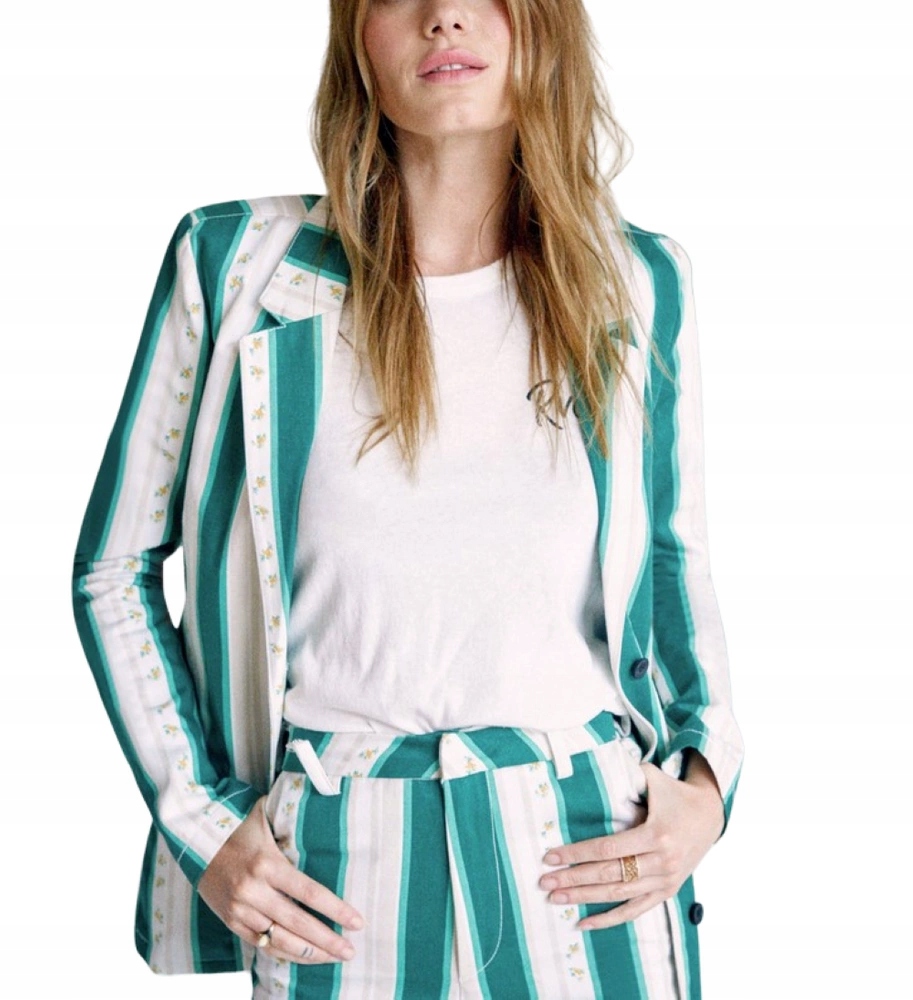 Dámská Sako Rvca , klasická pruhovaná, módní velikost L