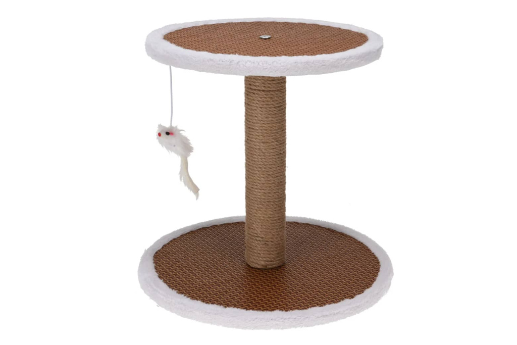 Levně Škrabadlo pro kočky na podstavci s myší 35x35x33 cm 8720573201070