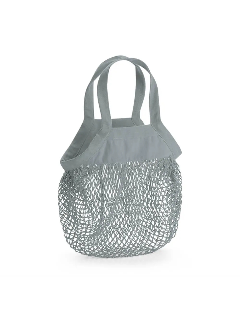 WESTFORD MILL Eko Mini bavlnená nákupná taška - sieťovina pure grey