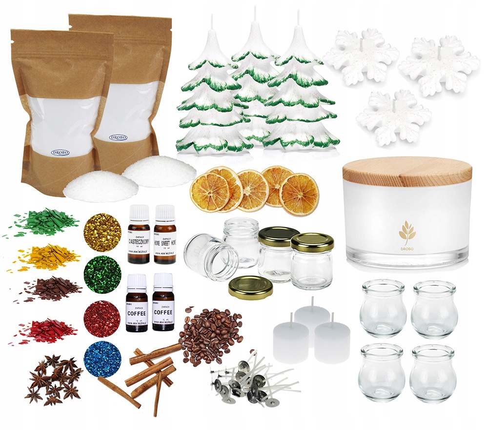 Sada na výrobu svíček svíčky na vánoční stromek pro vánoční dekorace 3