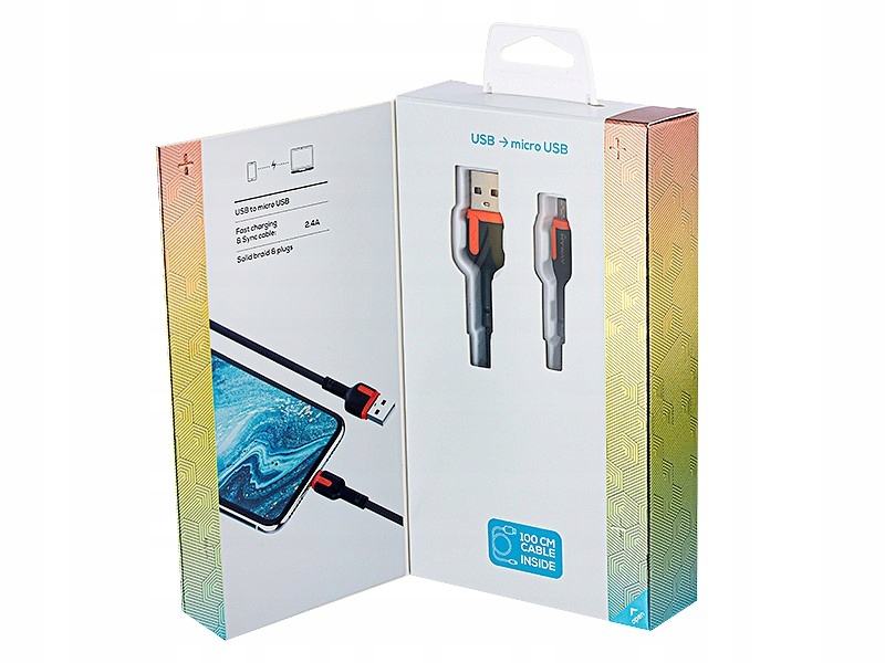 Kabel ładowania MyWay 63041 1 m USB A - microUSB Producent Inna