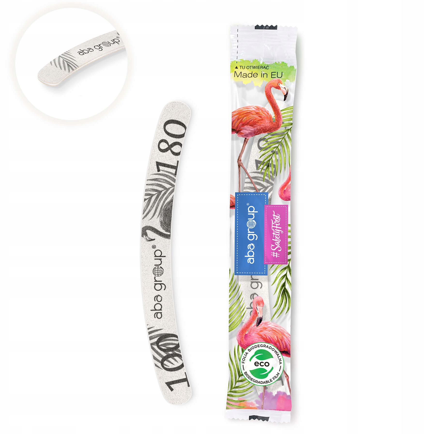 Pilnik do Paznokci Banan 100/180 Slim Folia Aba Materiał papierowy