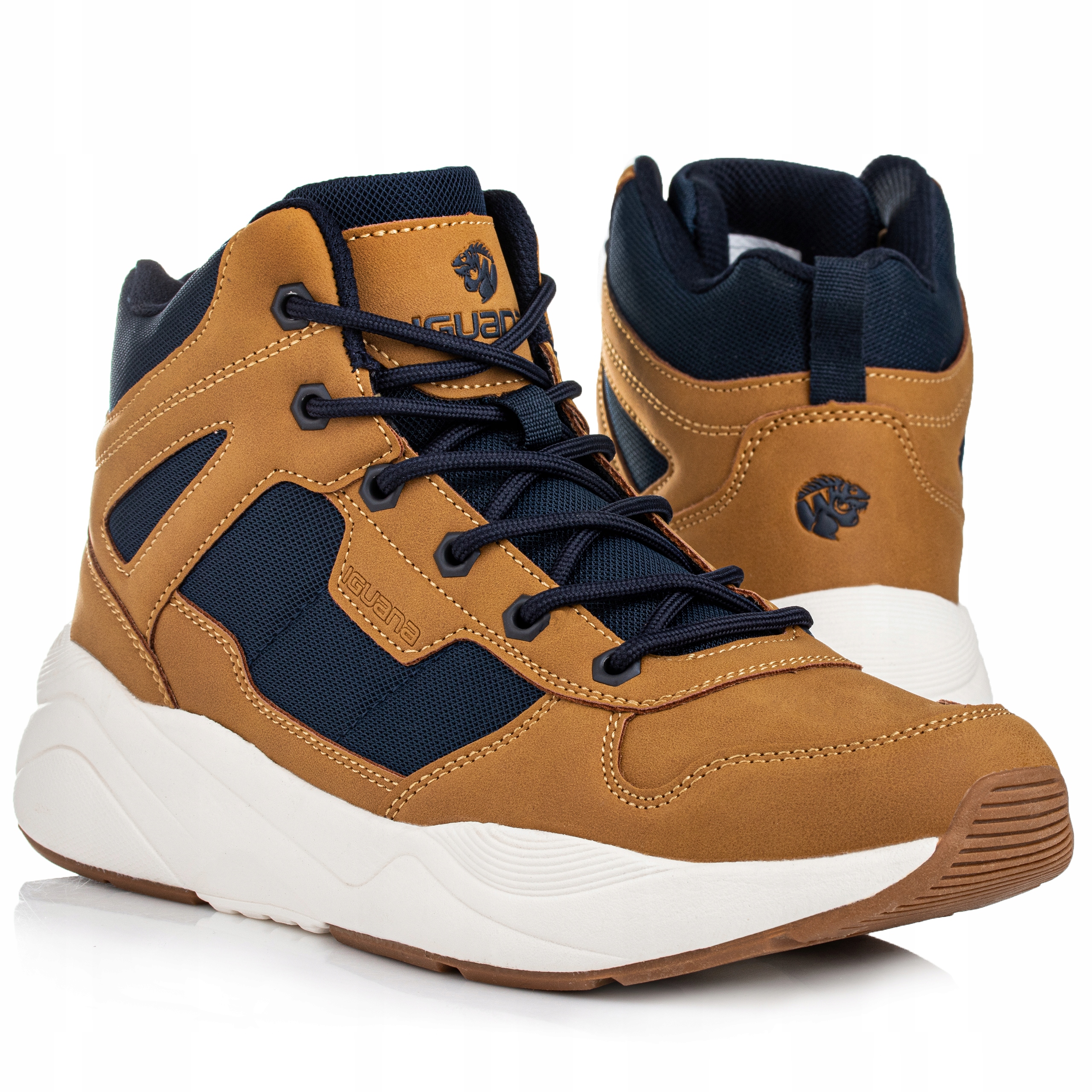 Pánské sportovní boty Iguana Laupen Mid Camel/Navy