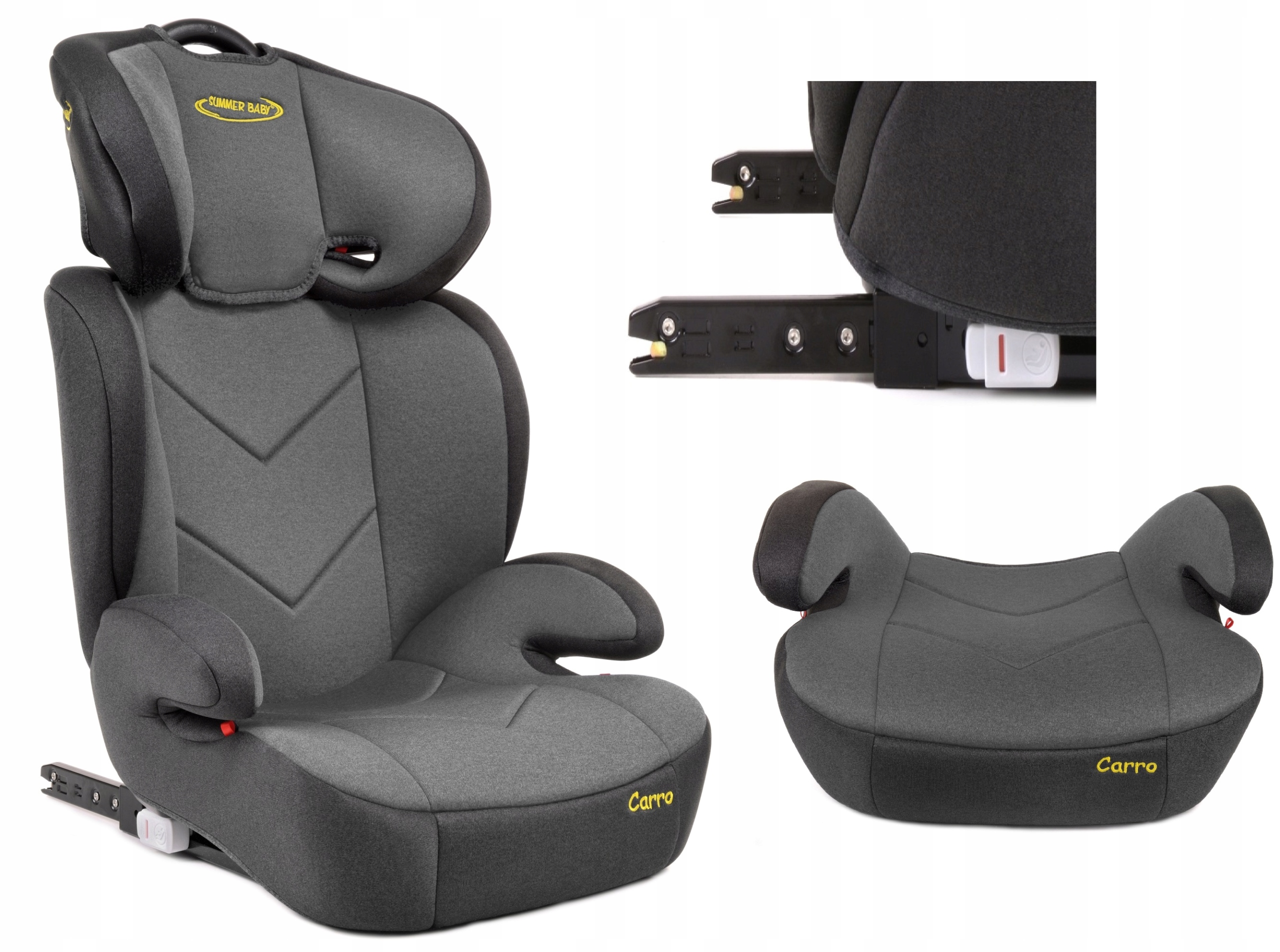 АВТОКРЕСЛО SUMMER BABY CARRO 15-36 КГ ISOFIX СЕРЫЙ