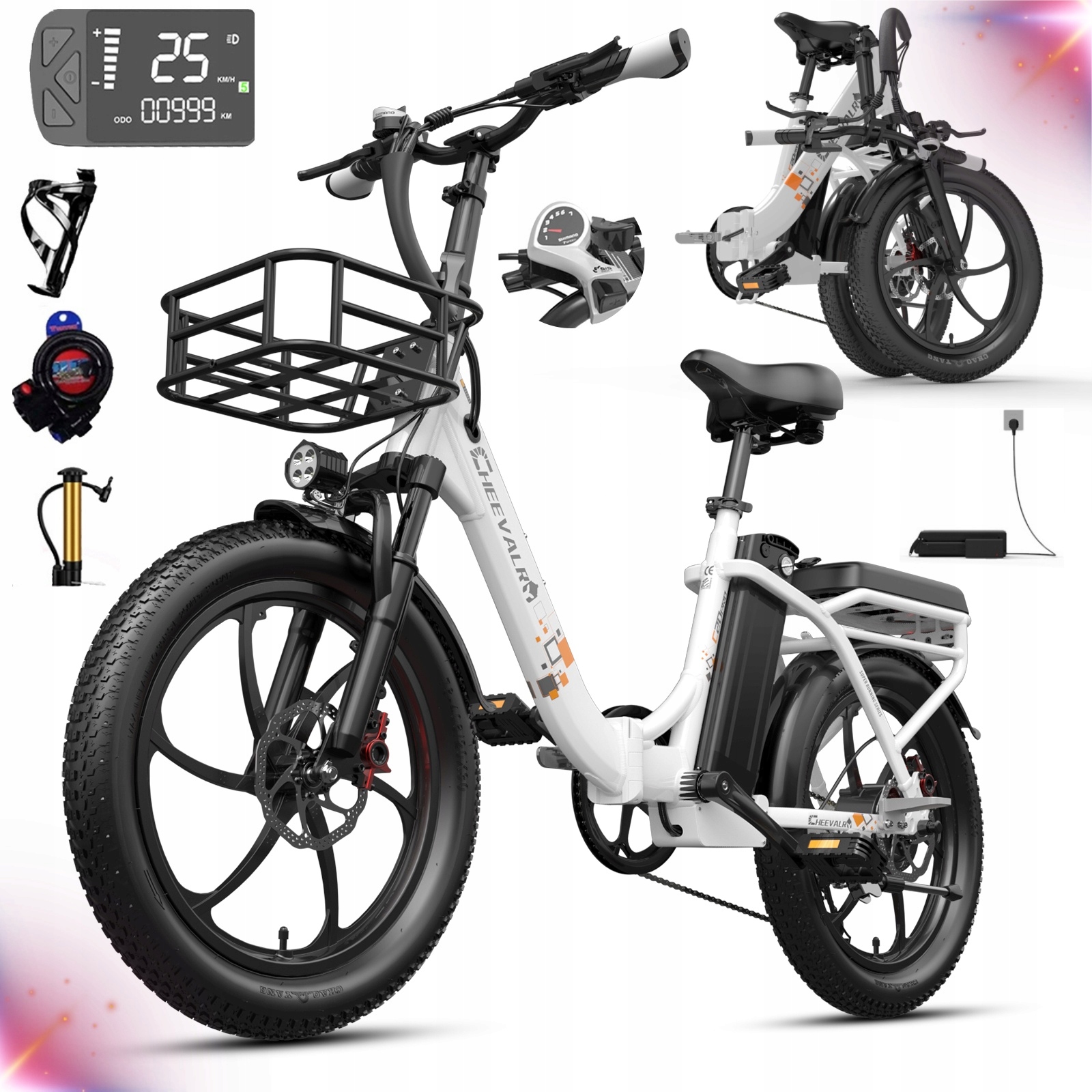 Elektrokolo Skládací Cheevalry C20PRO pánské/dámské 250W 20AH 150KM