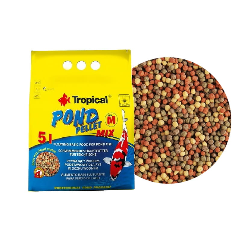 

Tropical Pond Pellet MIX M 5L/550g Pokarm Dla Koi