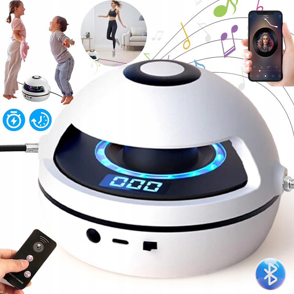 Švihadlo Interaktivní Automatický Inteligentní Bluetooth Muzicír 10 Rychlostí