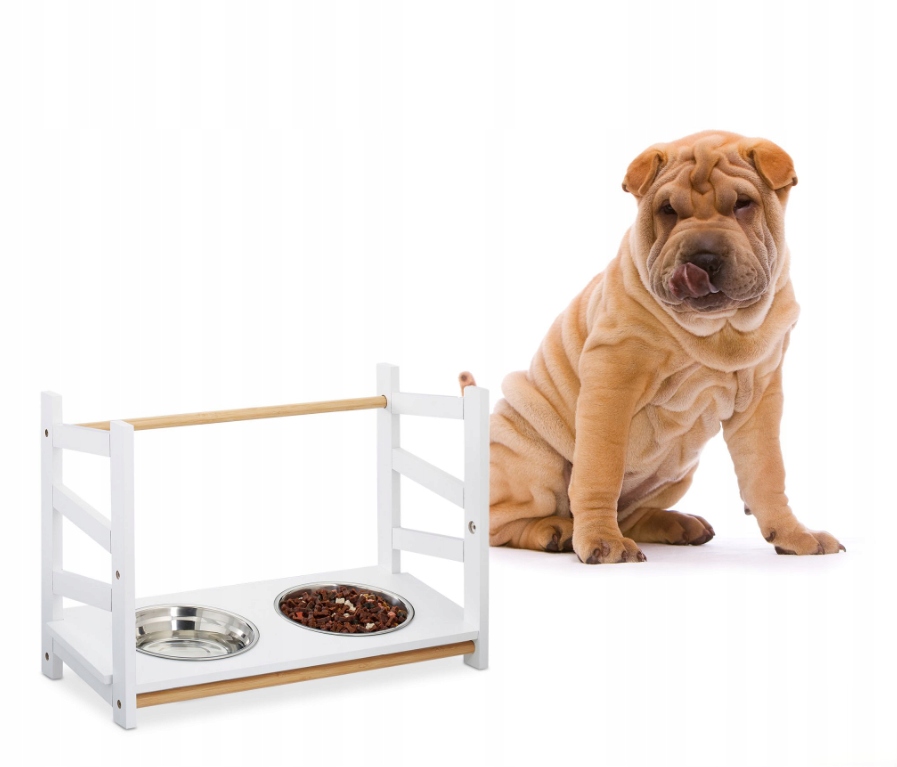 Stojan na 2 misky pro psa typu bufet Relaxdays