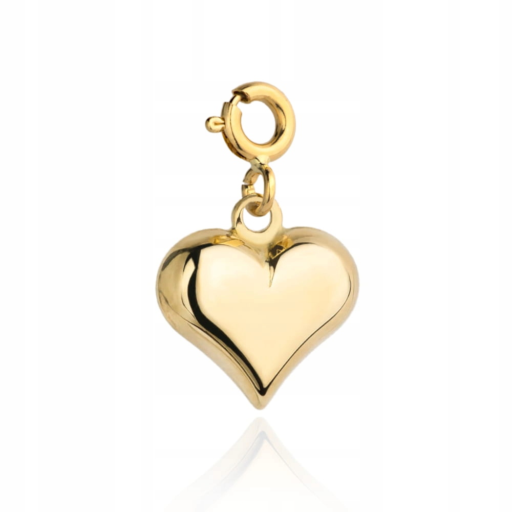 Přívěsek/charms ze zlata 585 malé srdce jedinečný dárek pro ženy 14k