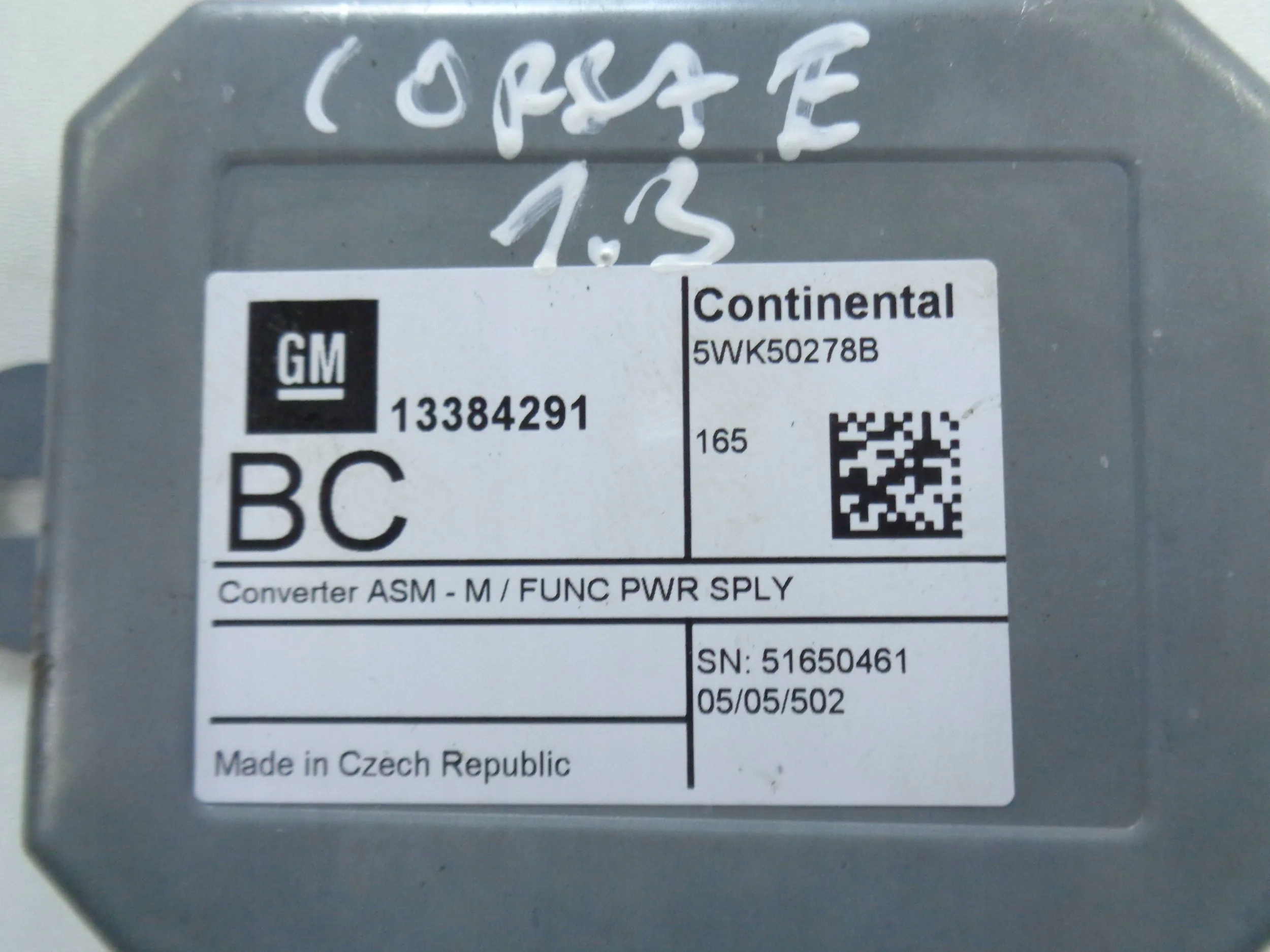 OPEL CORSA E UNITÉ DE CONTRÔLE MODULE RADIA 15R