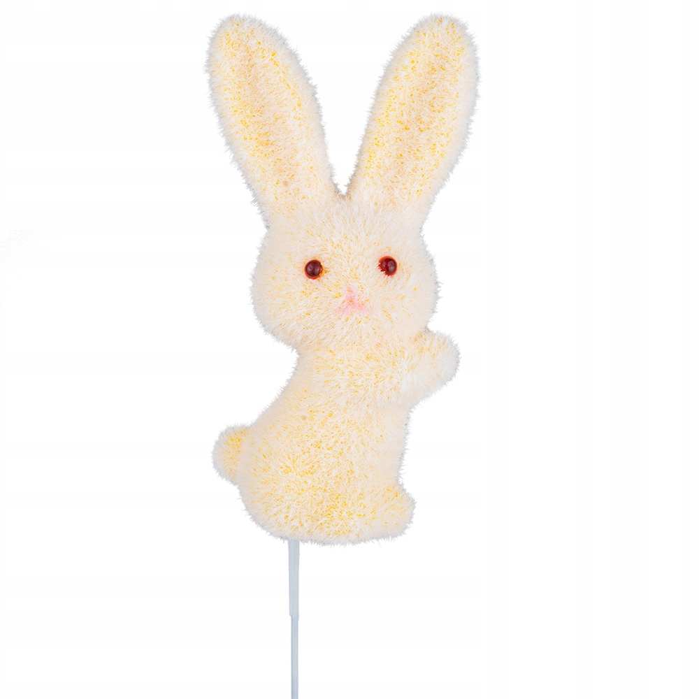 

Zając Flokowany Wielkanocny Królik Na Piku Ozdoba