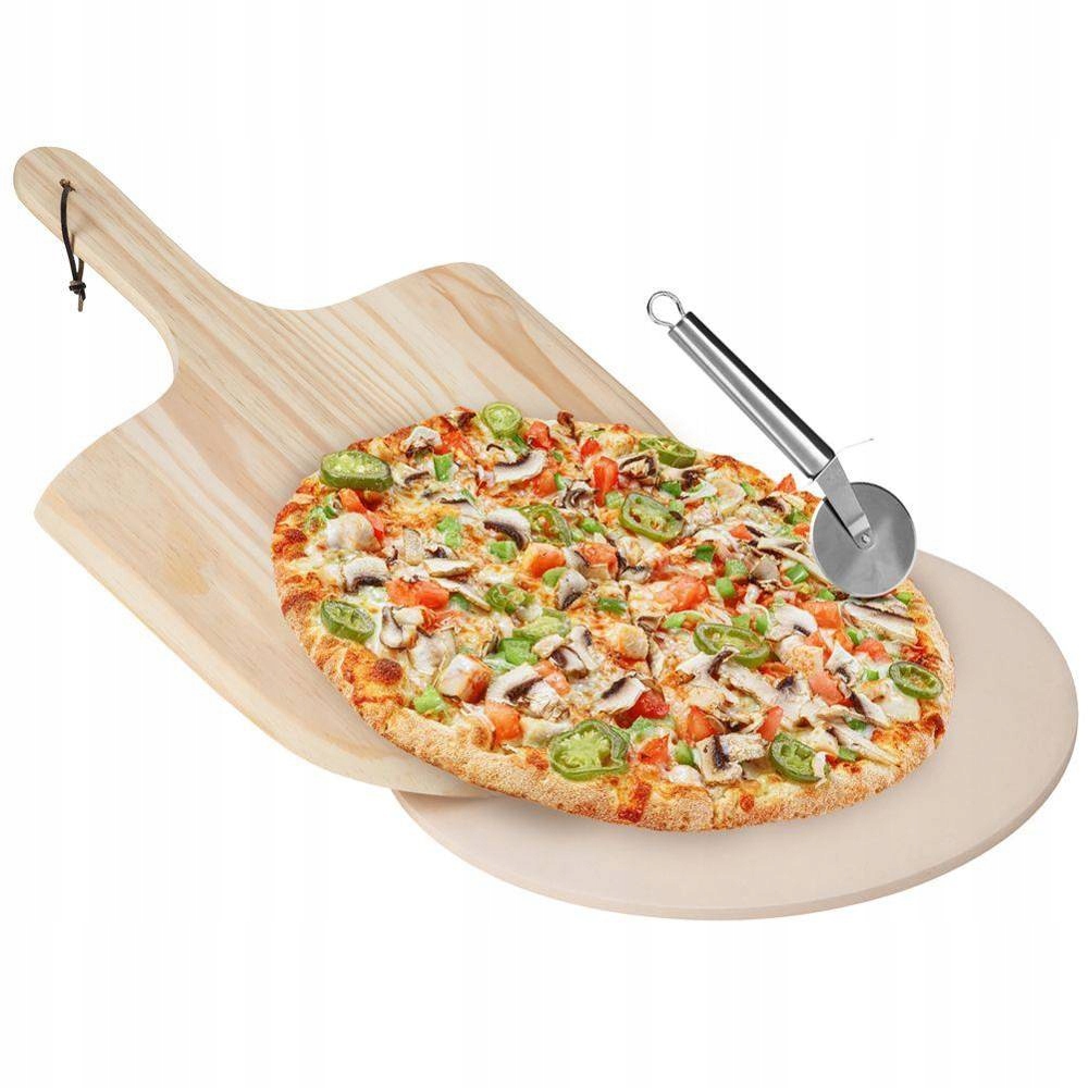 

Kamień szamotowy do pieczenia pizzy łopata nóż