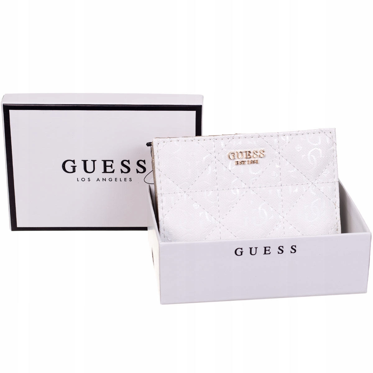 

Guess Portfel Damski Malia Slg Fold Up White