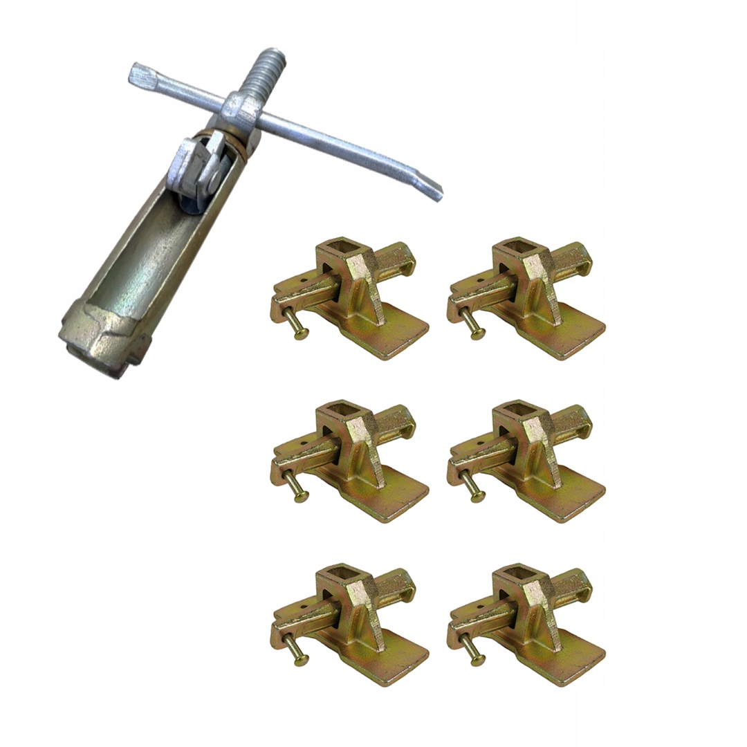 Klínová svorka, Pozink , klínová svorka, 1 50 Ks klíč