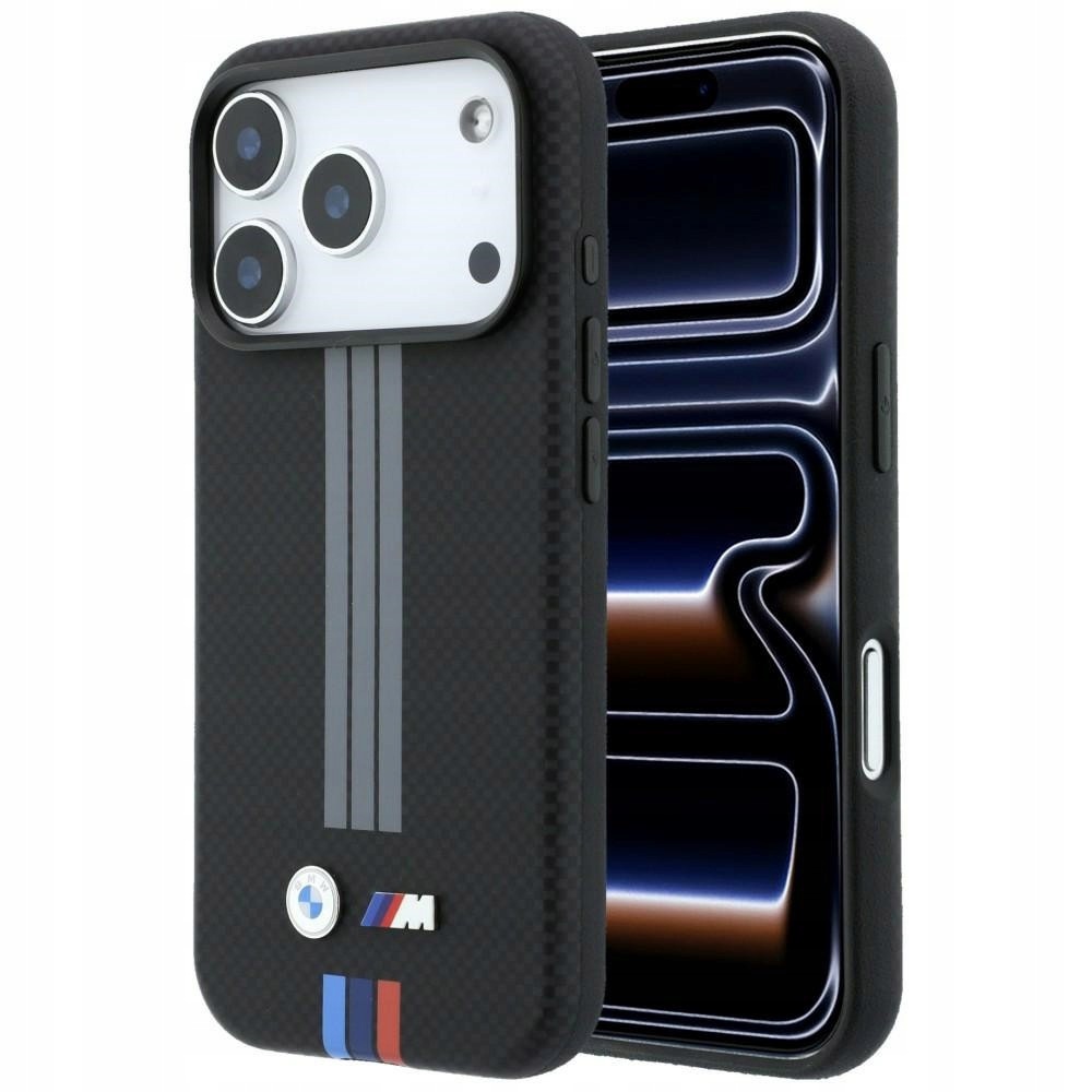 Pouzdro Bmw M Quadrille Kevlar pro iPhone 18/17 Pro Max MagSafe černé