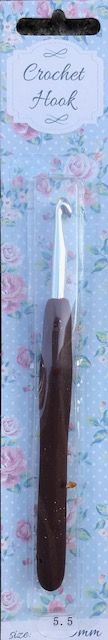 Szydełko Crochet Hook silikonowa rączka 5,5mm