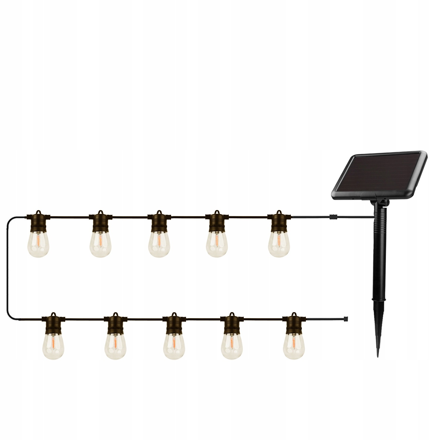 Forever S Led Solárními Lampami Pro Zahradu A Terasu 7 5 M, 10 Žárovek
