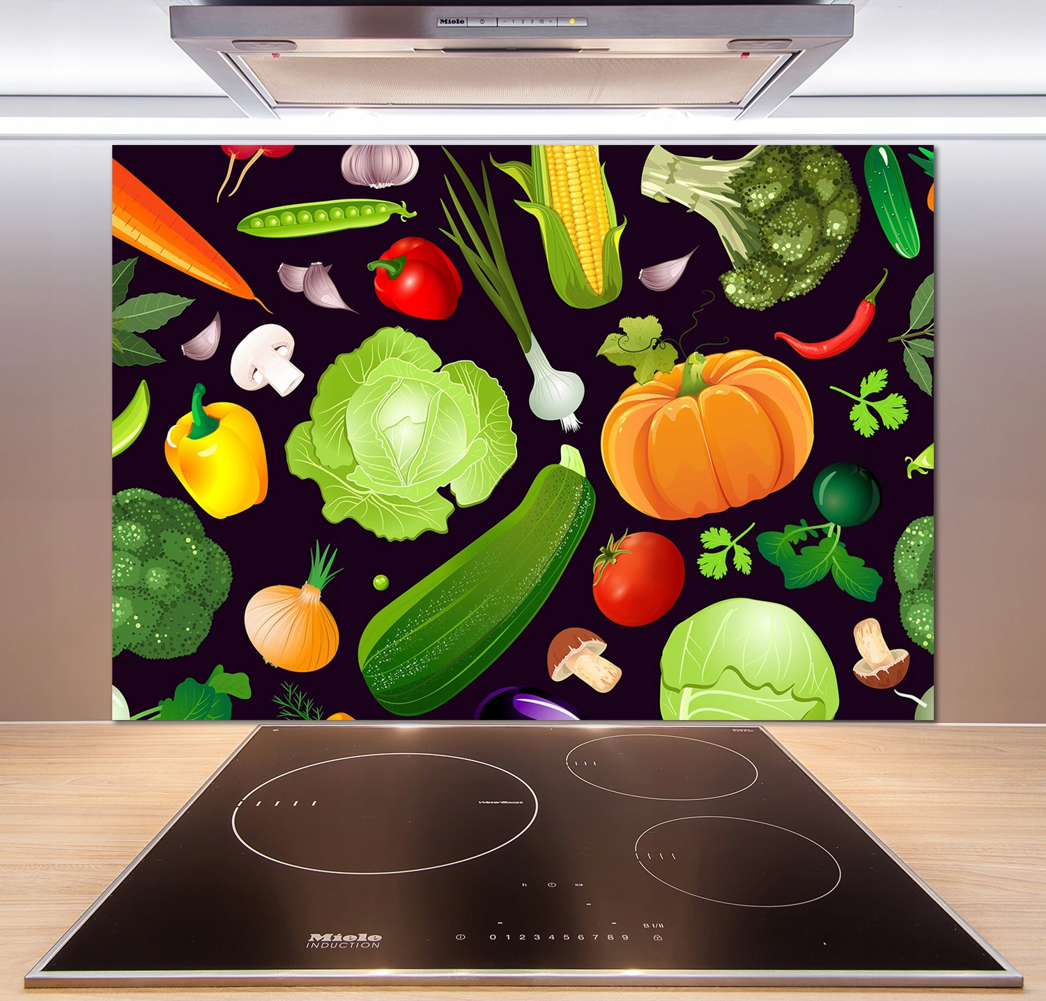 

Panel do kuchni Kolorowe warzywa 100x70 cm + Klej