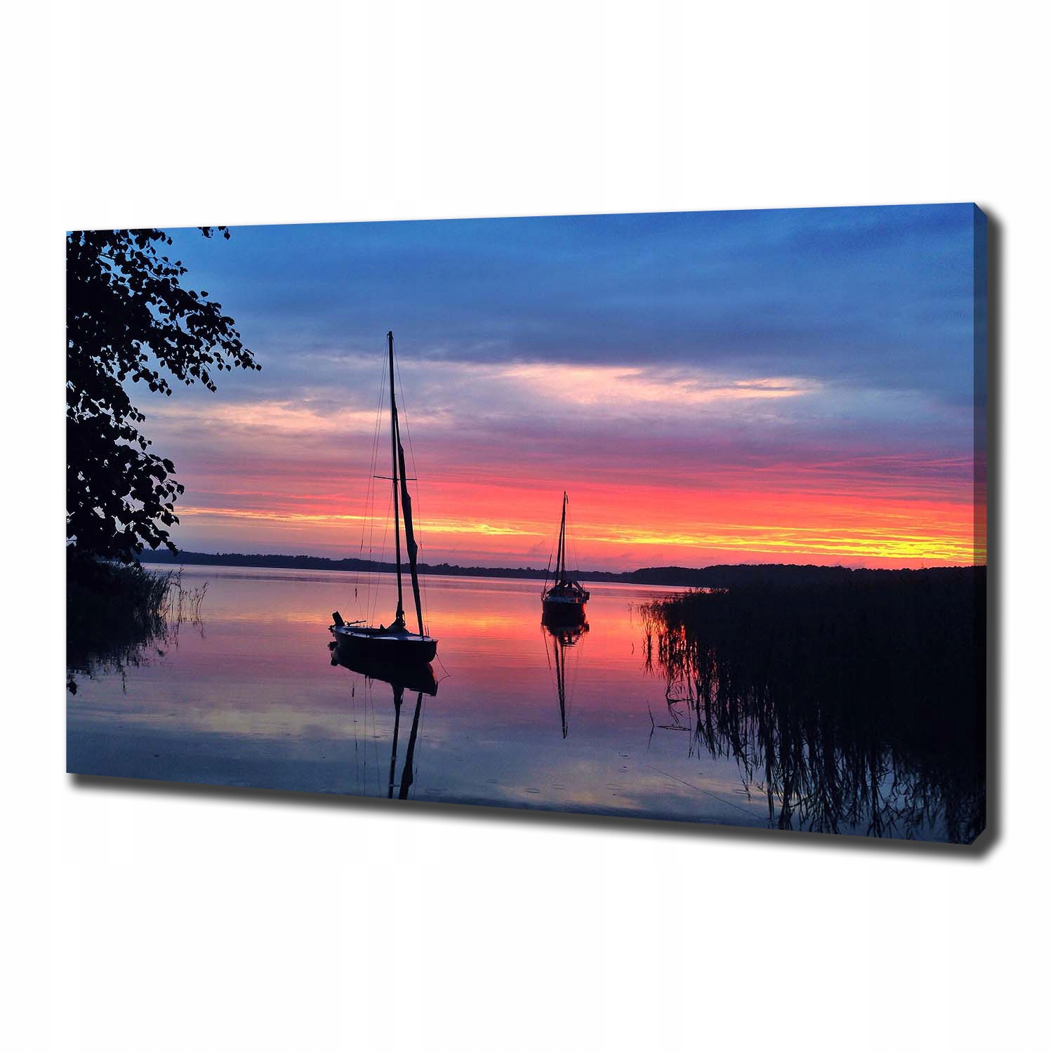 

Foto obraz canvas Żaglówki o zachodzie 100x70 cm