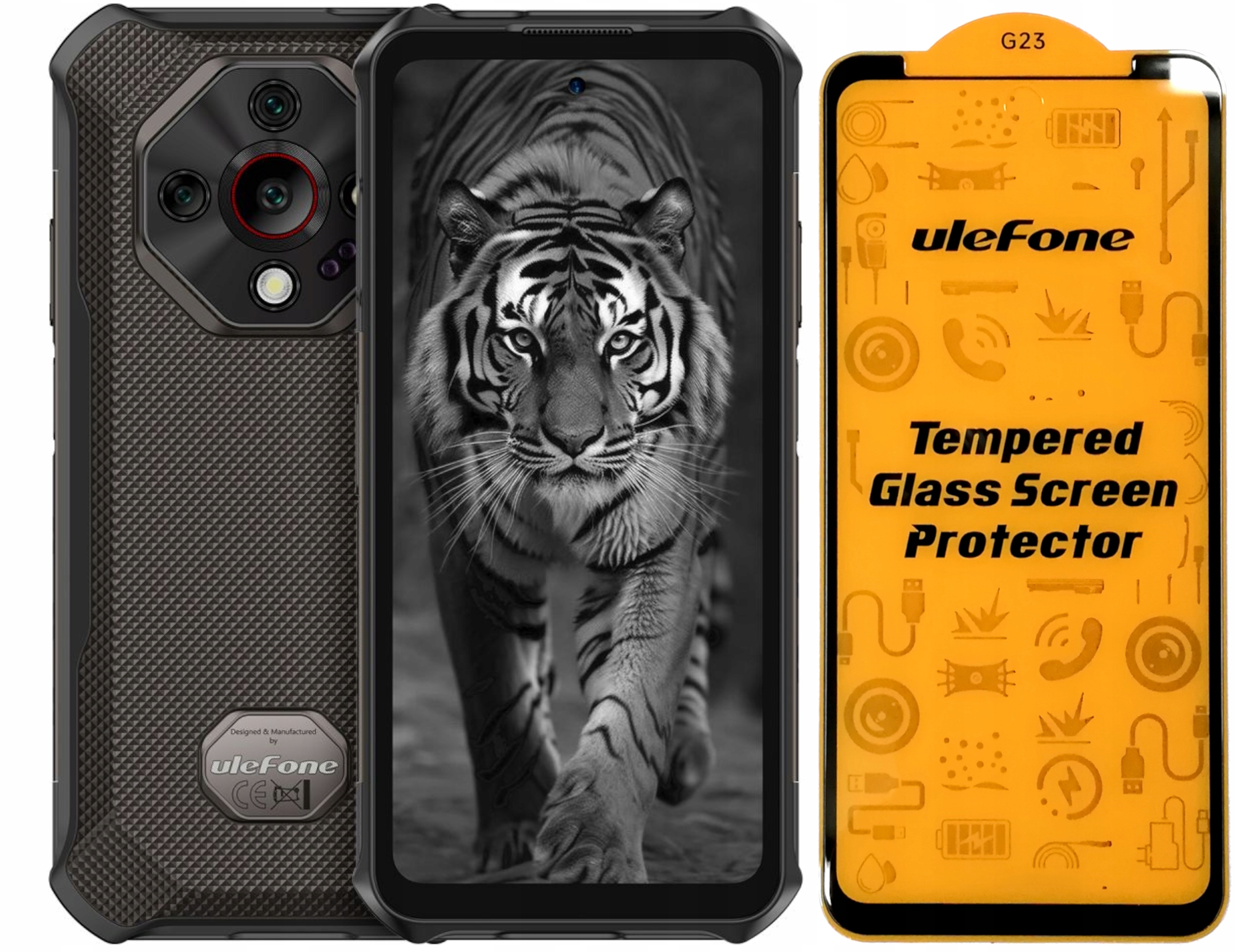 Pancerny Smartfon Ulefone Armor X16 6/128GB Android Wasteland Shadow Szkło
