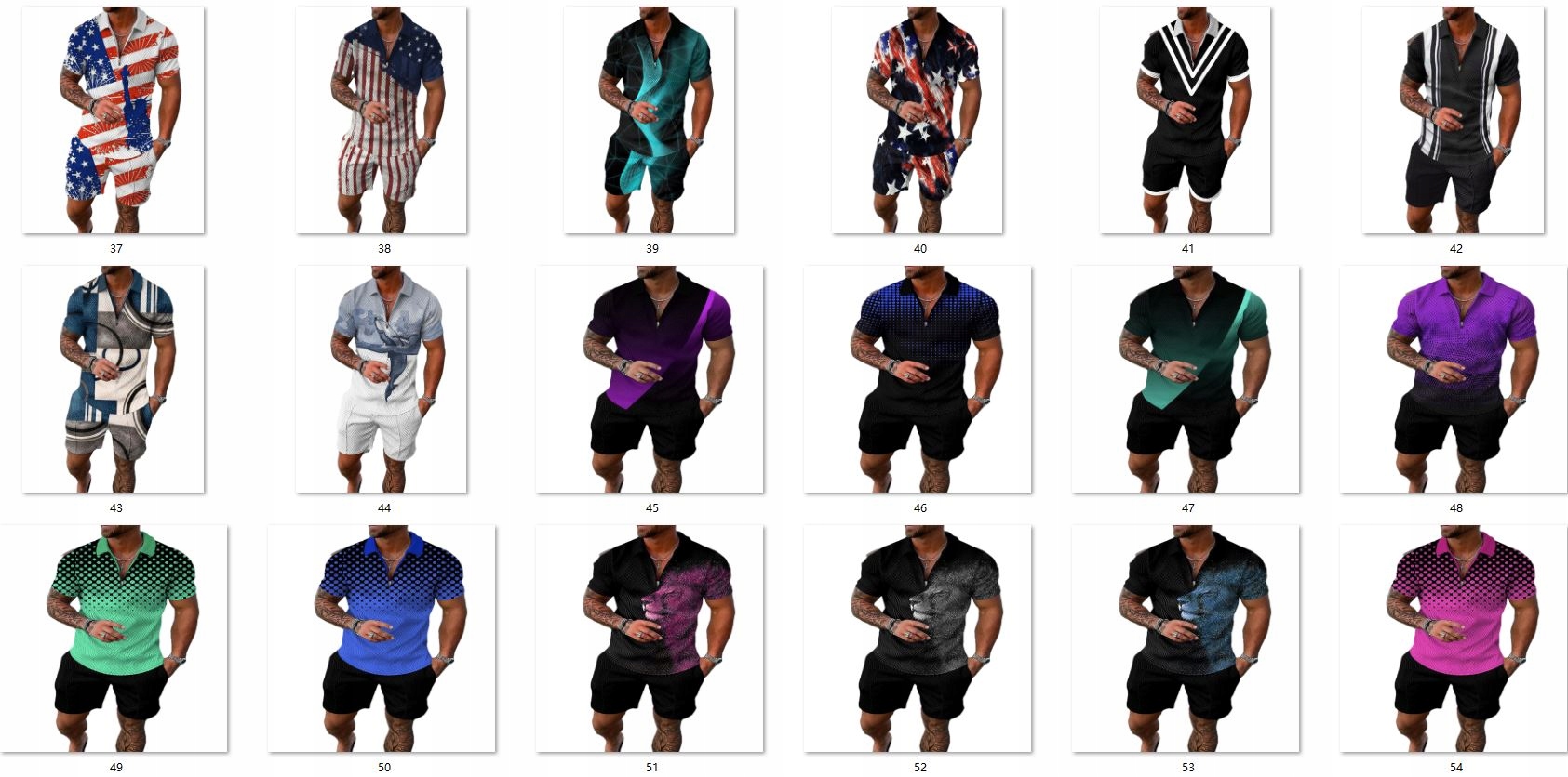 KOMPLET STRÓJ SPORTOWY POLO T-SHIRT SPODENKI Materiał dominujący poliester