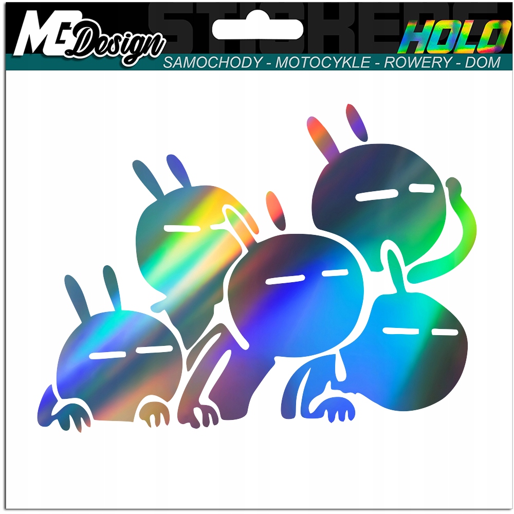 NAKLEJKA na samochód WLEPA MOTYW STWORY HOLOGRAM
