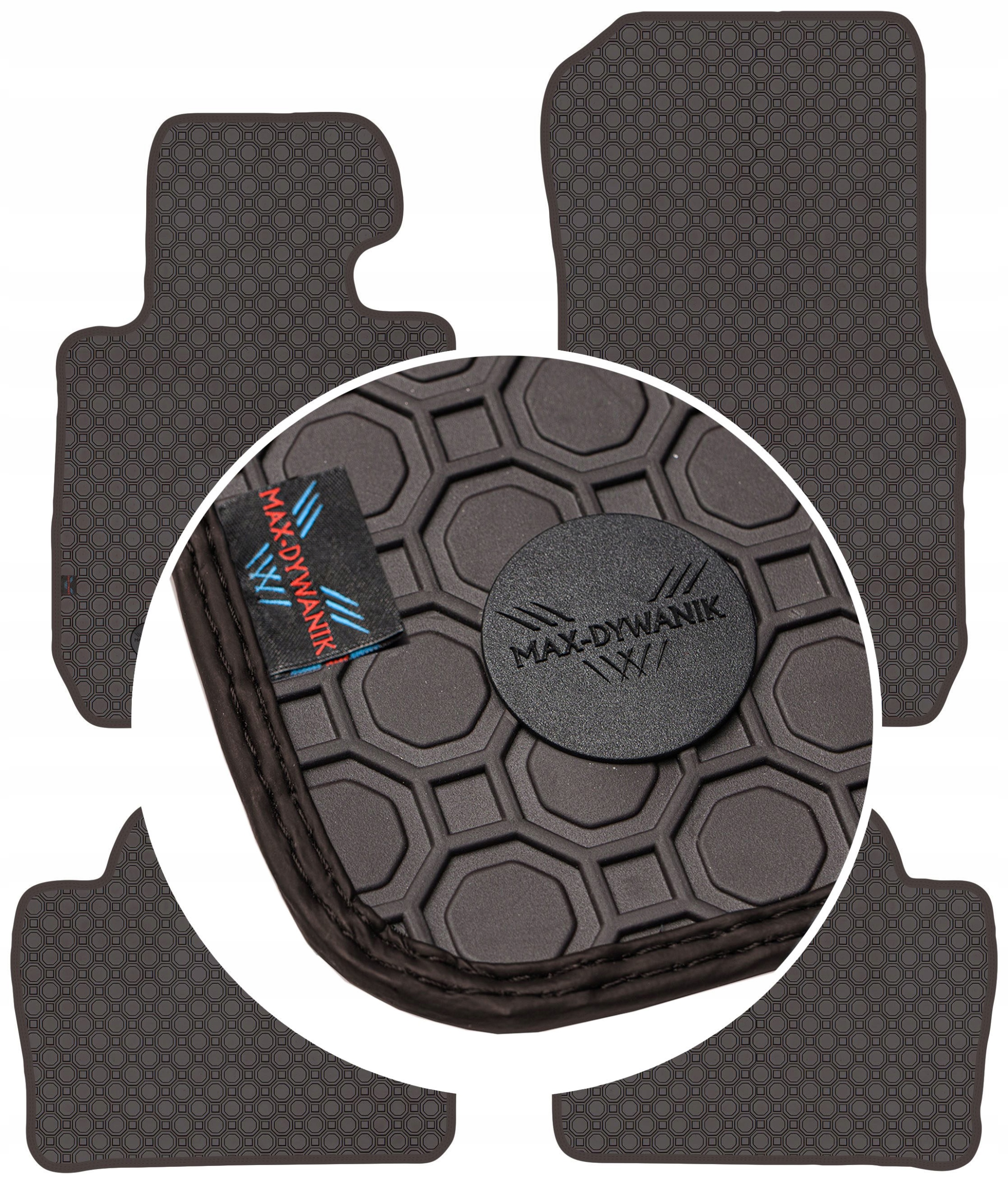 Bmw 3 F30 F31 2012-2018 Koberce Hnedé