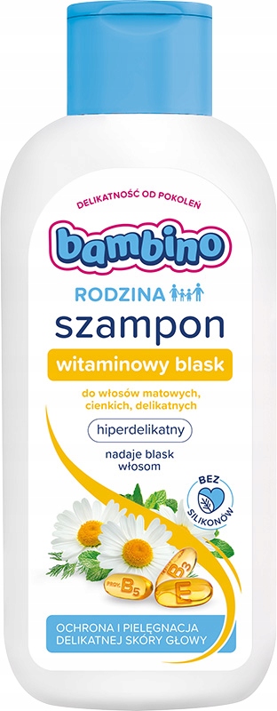

Bambino Rodzina Szampon Łagodzący Witaminowy Blask